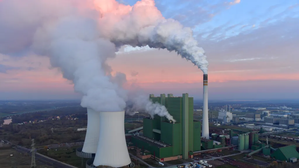 Německá hnědouhelná elektrárna Schkopau