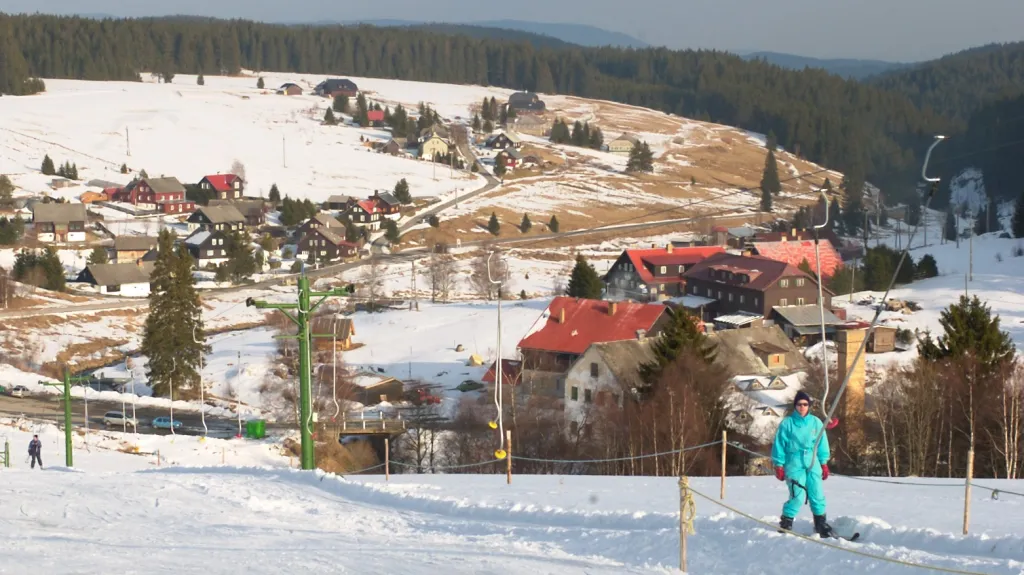 Lyžování na Kvildě