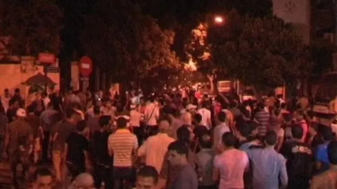Protiizraelská demonstrace v Káhiře