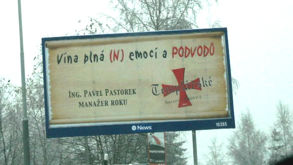 Billboard proti Čejkovickým vinařům