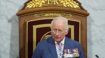 Britský král Karel III. v kanadském parlamentu