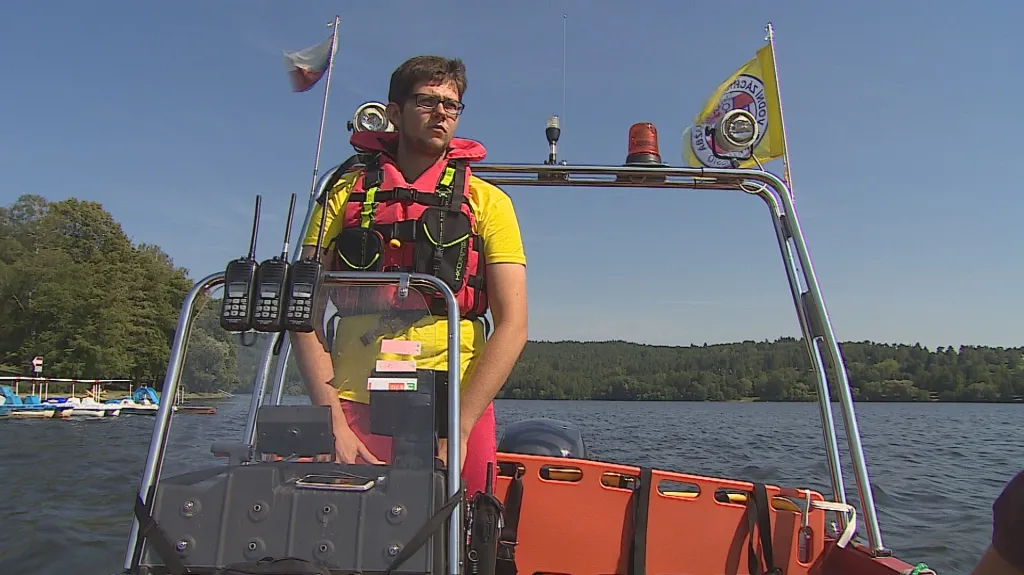 Vodní záchranná služba na Brněnské přehradě