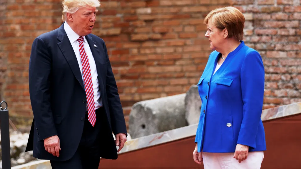 Angela Merkelová a Donald Trump