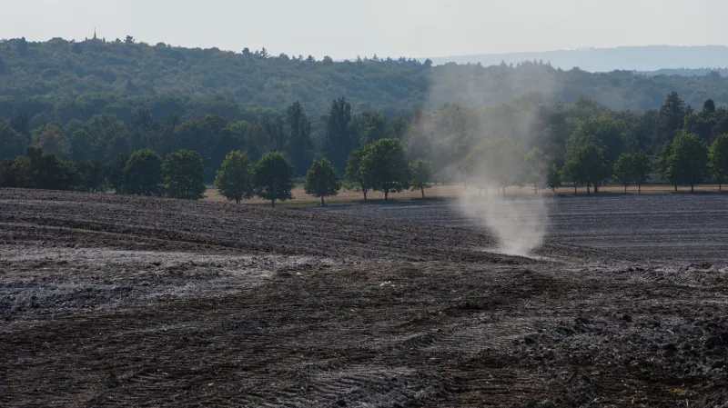 Prachový vír na Podbořansku