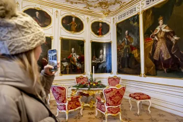 Pražský hrad pro návštěvníky otevřel vánočně vyzdobené sály