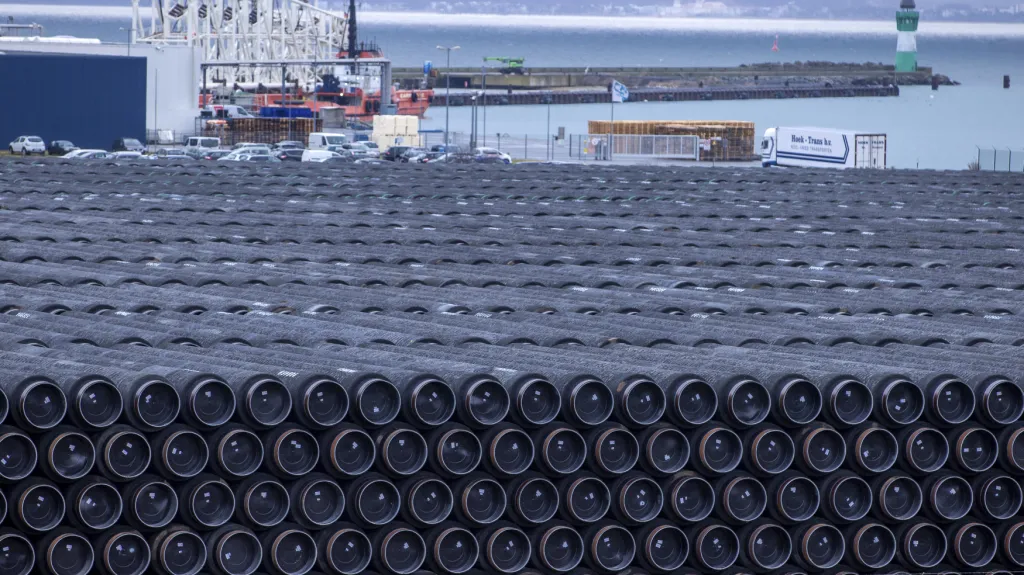 Připravený materiál na dostavbu plynovodu Nord Stream 2