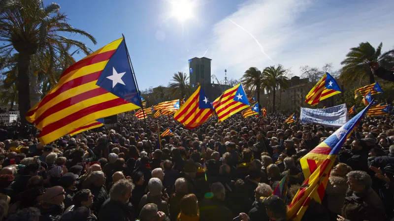 Příznivci bývalého premiéra Katalánska Mase
