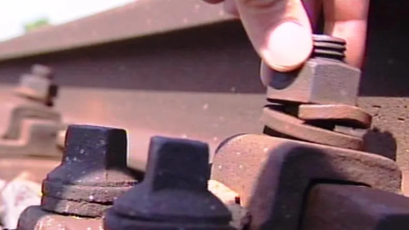 Povolený sřoub na trati