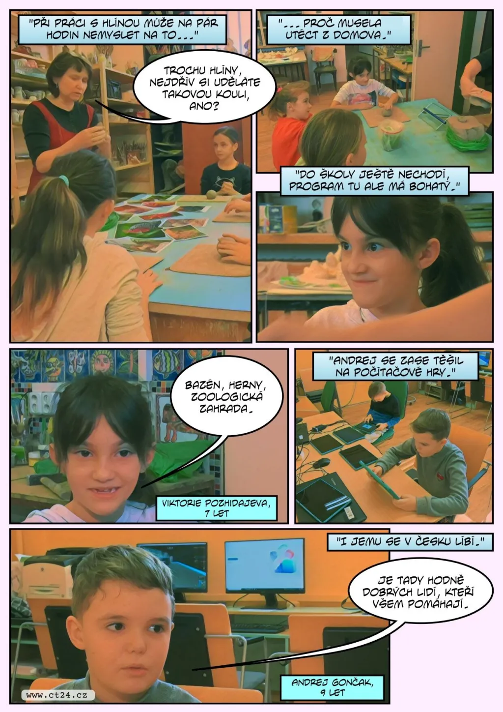 Trávení volného času s dětmi uprchlíků