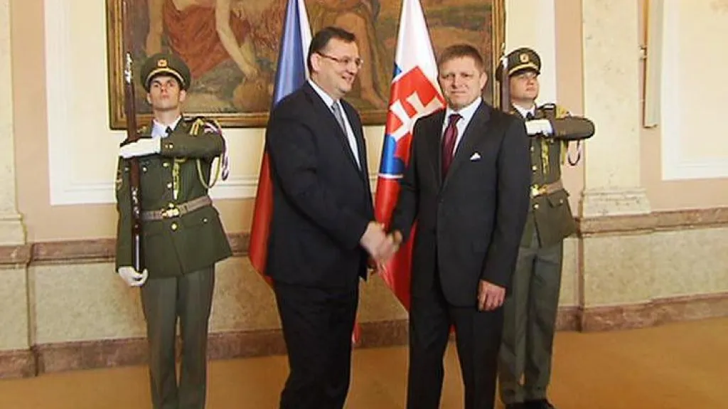 Petr Nečas a Robert Fico