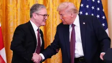 Britský premiér Keir Starmer a prezident USA Donald Trump