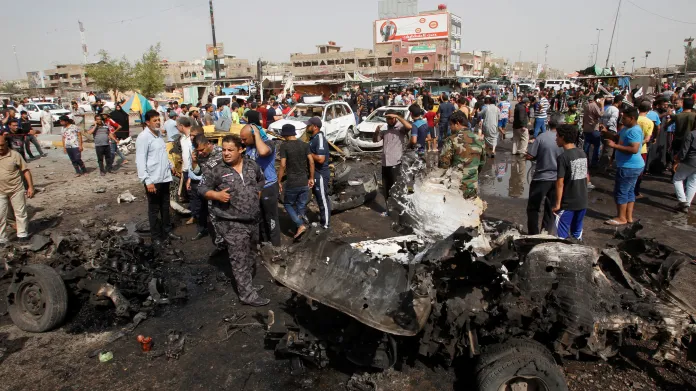 Výbuch automobilu ve čtvrti Sadr City