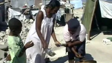 Poničené Haiti