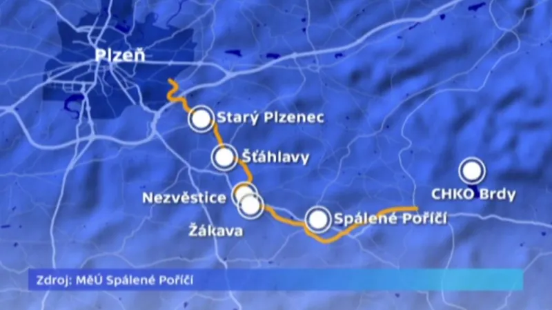 Trasa nové cyklostezky