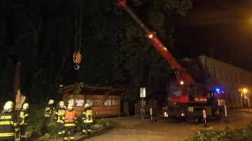 Zásah hasičů v Zastávce u Brna