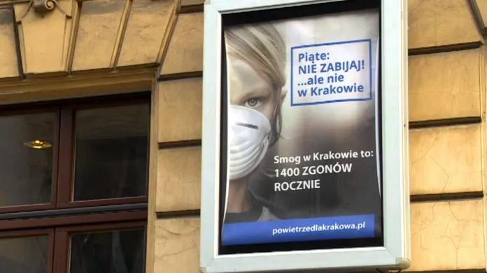 Kampaň za čistší ovzduší v polském Krakově