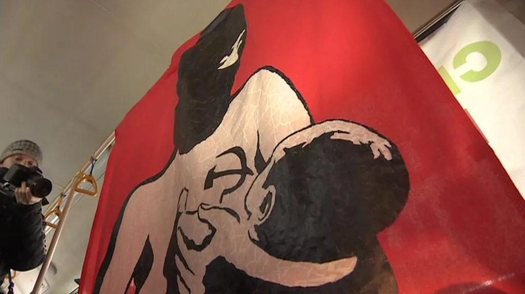 Výstava na protest proti zadržení Pussy Riot