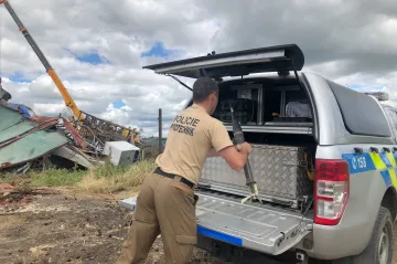 Při demolici jednoho domu v Hruškách našli munici. Podle pyrotechniků není nebezpečná