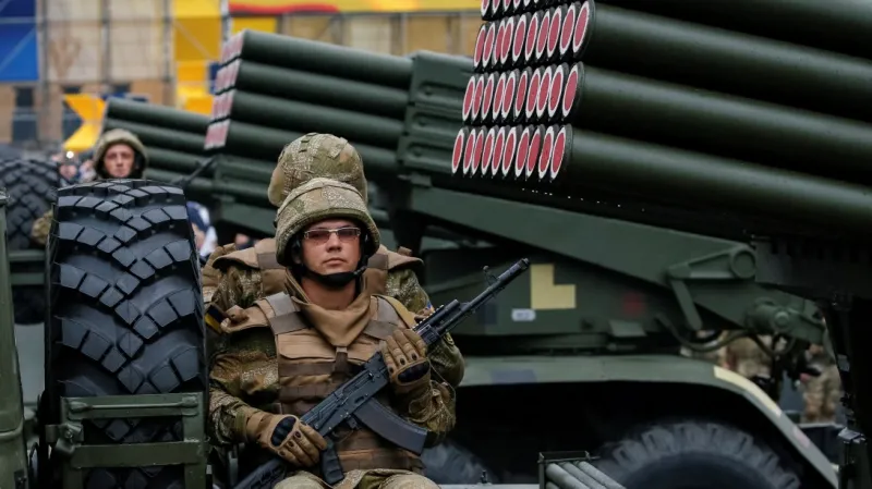 Vojenská přehlídka k 25. výročí nezávislosti Ukrajiny