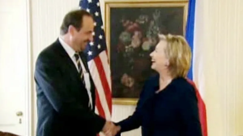 Jan Kohout a Hillary Clintonová