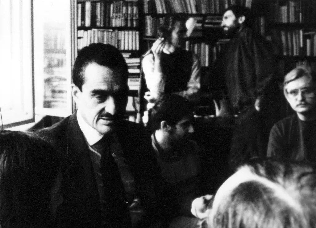 Karel Schwarzenberg, Vladimír Mlynář a Jiří Dienstbier během návštěvy Mezinárodního helsinského výboru 1988