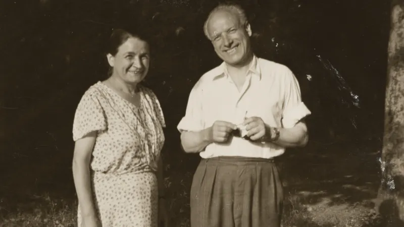Přemysl Pitter a Olga Fierzová, 1952