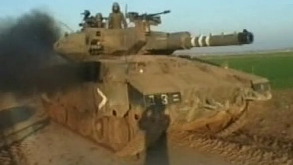 Izraelský tank v Gaze