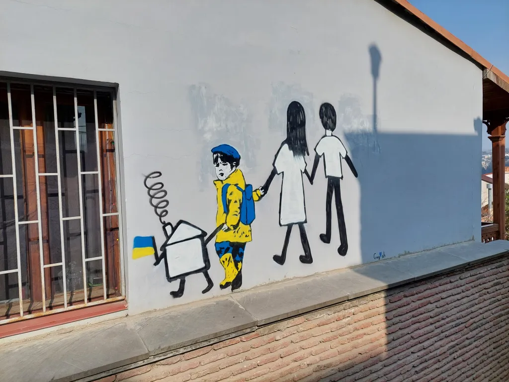 Obraz s motivem ukrajinských barev