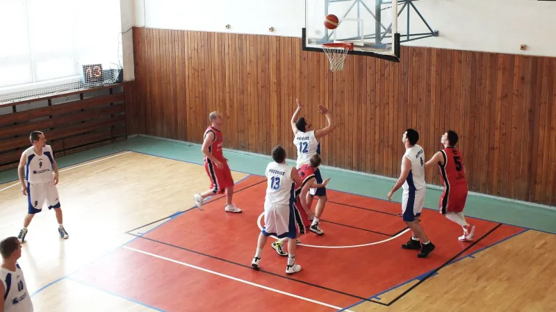Basketbalový zápas v Boskovicích