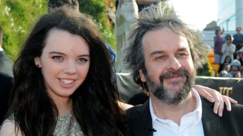Režisér Peter Jackson s dcerou Katie