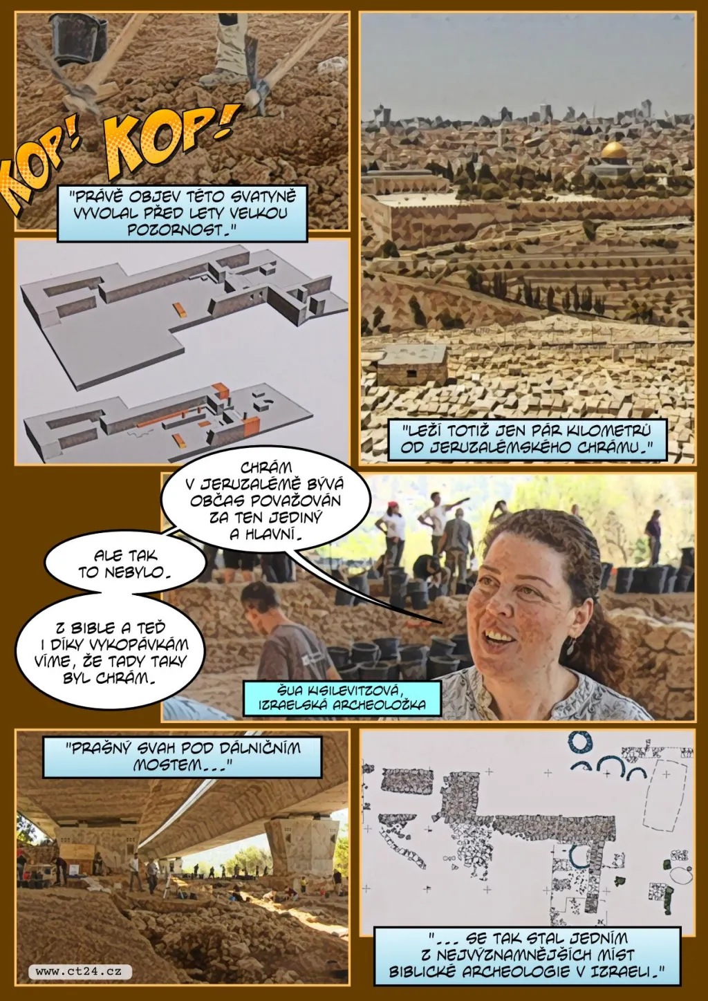 Češi pomáhají odkrývat chrám v Izraeli