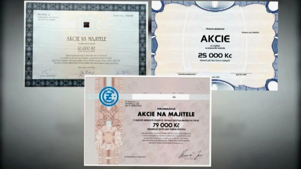 Akcie na majitele