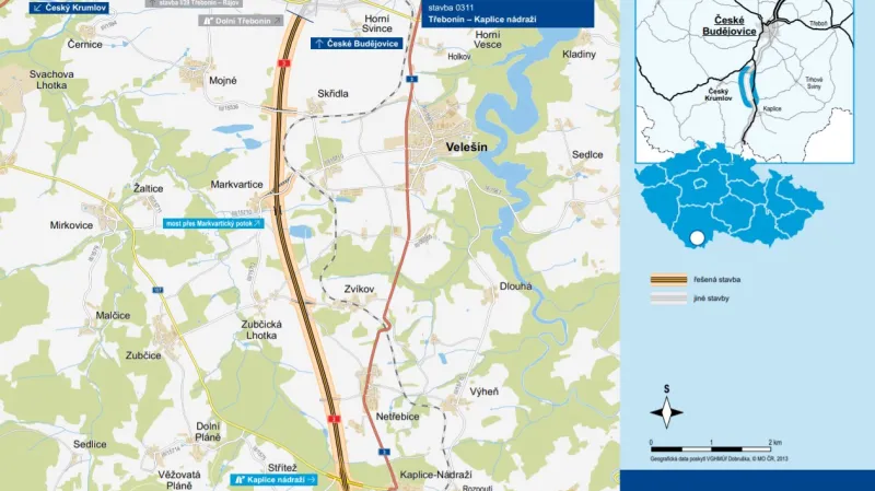 Dálnice D3 úsek Třebonín – Kaplice nádraží