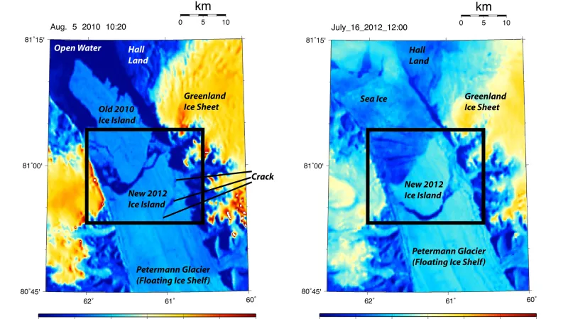 Od grónského ledovce se utrhla kra