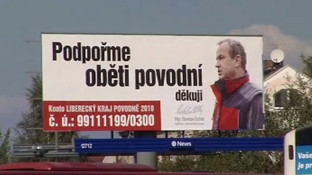 Hejtman Stanislav Eichler na billboardu