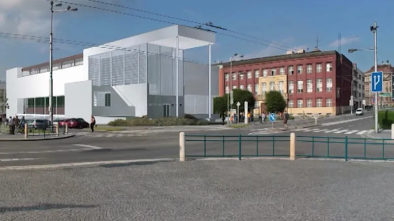 Vizualizace umístění galerie v Hradci Králové