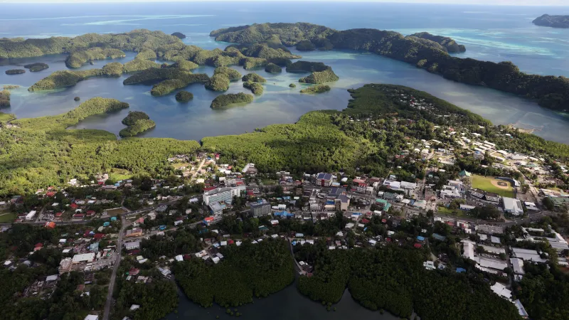 Ostrov a hlavní město Palau Koror
