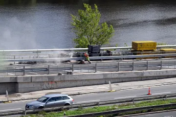 Letošní opravy Barrandovského mostu chce správce stavby ukončit 10. října