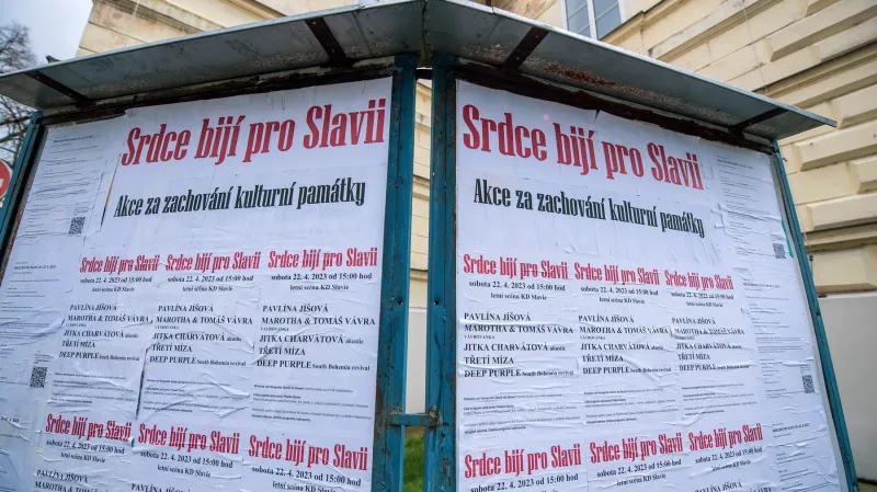 Proti opravě KD Slavie probíhají ve městě protestní akce
