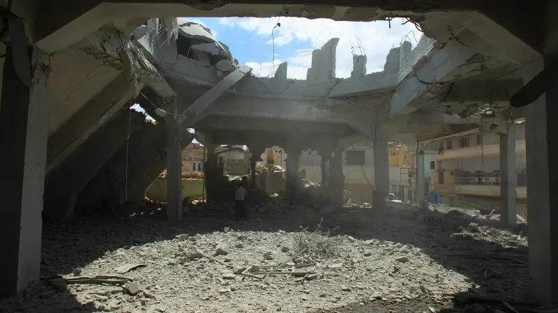 Následky bojů v provincii Idlíb