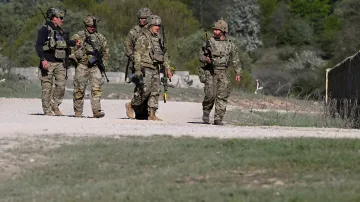 Vojáci během cvičení americké armády v Německu (30. dubna 2026)