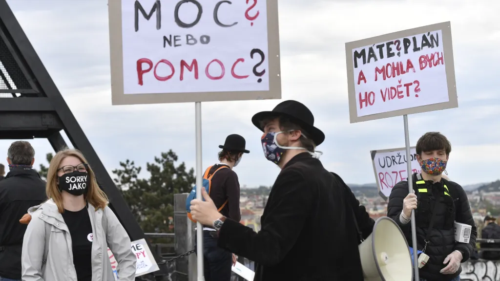 Protest na Letné v Praze