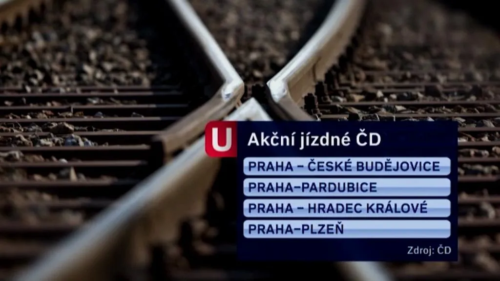 Akční jízdné ČD na čtyřech trasách