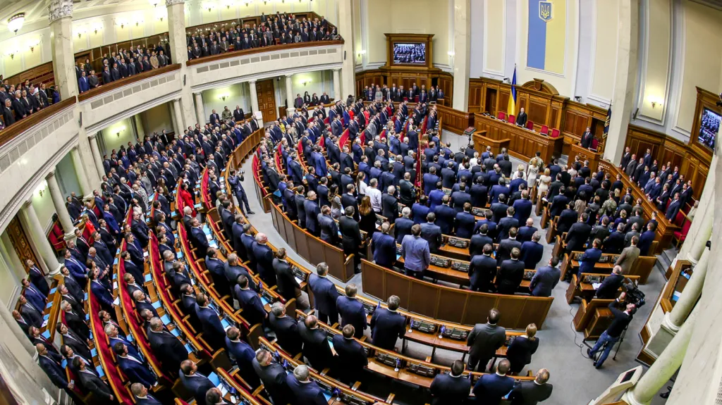 Ustavující schůze nového ukrajinského parlamentu