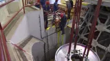 Lipno - demontáž staré turbíny