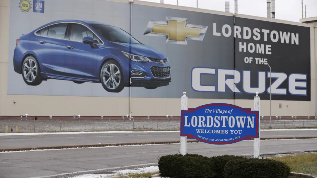 General Motors zvažuje také uzavření své továrny v Lordstownu ve státě Ohio