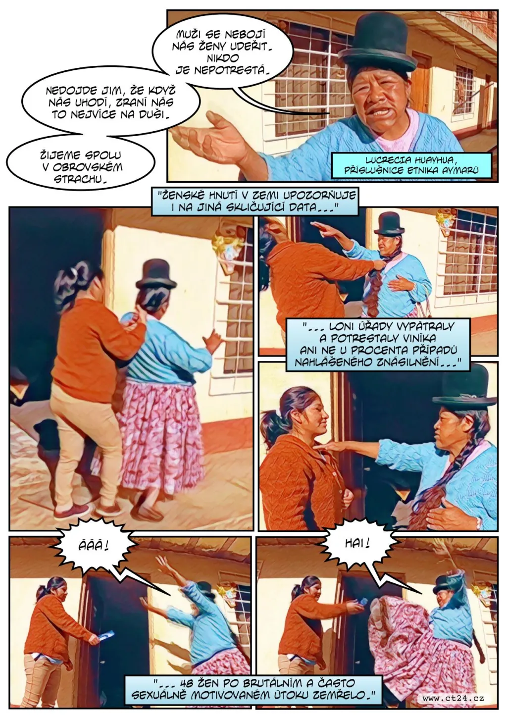 Bolivijské ženy bojují proti násilí