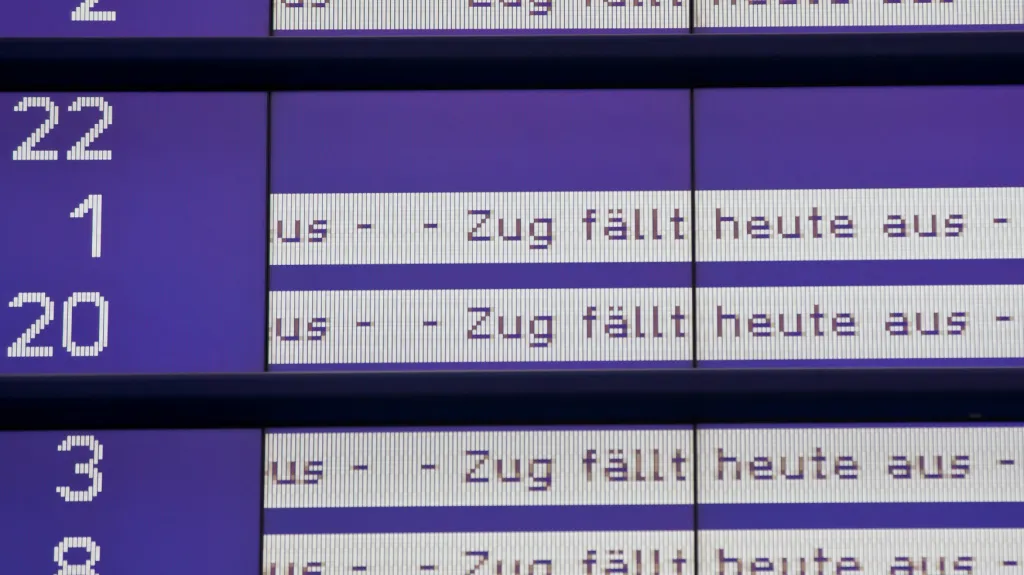 Stávka na německé železnici