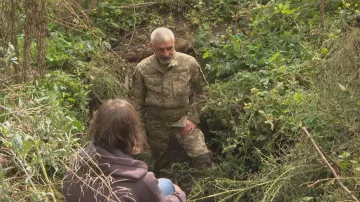 Štáb ČT natáčel s vojáky 58. brigády ukrajinské pěchoty