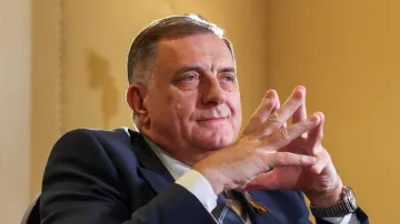 Milorad Dodik v rozhovoru pro ruskou státní zpravodajskou agenturu TASS, 10. 5. 2025